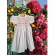 smocked dress girl white