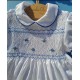 smocked dress girl white