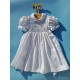 smocked dress girl white