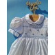 smocked dress girl white