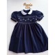 smocked dress girl stripes