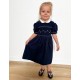 smocked dress girl stripes