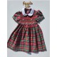 SCOTTISH smocked dress girl