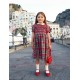 SCOTTISH smocked dress girl