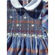 SCOTTISH smocked dress girl