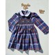 SCOTTISH smocked dress girl