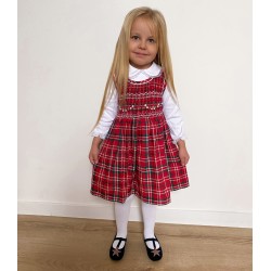 SCOTTISH smocked dress girl