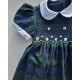 SCOTTISH smocked dress girl