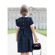 SCOTTISH smocked dress girl