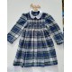 SCOTTISH smocked dress girl