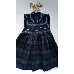 SCOTTISH smocked dress girl