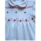 smocked dress girl white