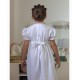 smocked dress girl white