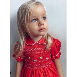 smocked dress girl VELVET