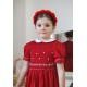 smocked dress girl VELVET