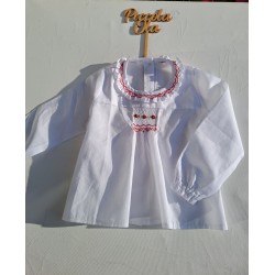 Skirt smocked white