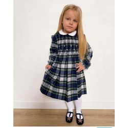 SCOTTISH smocked dress girl