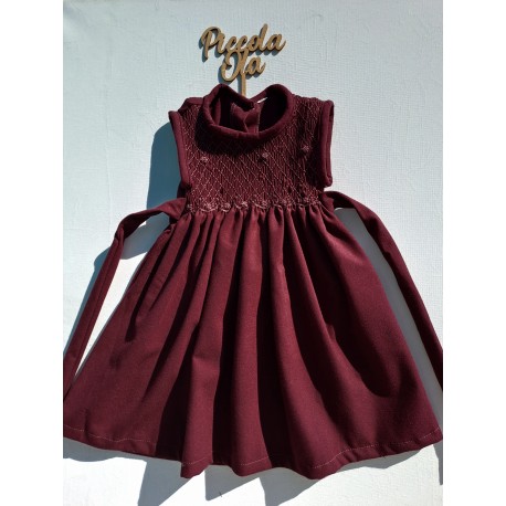 smocked dress girl VELVET