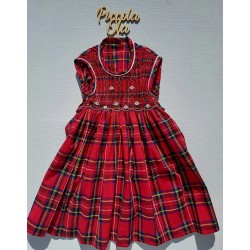 SCOTTISH smocked dress girl