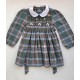 SCOTTISH smocked dress girl